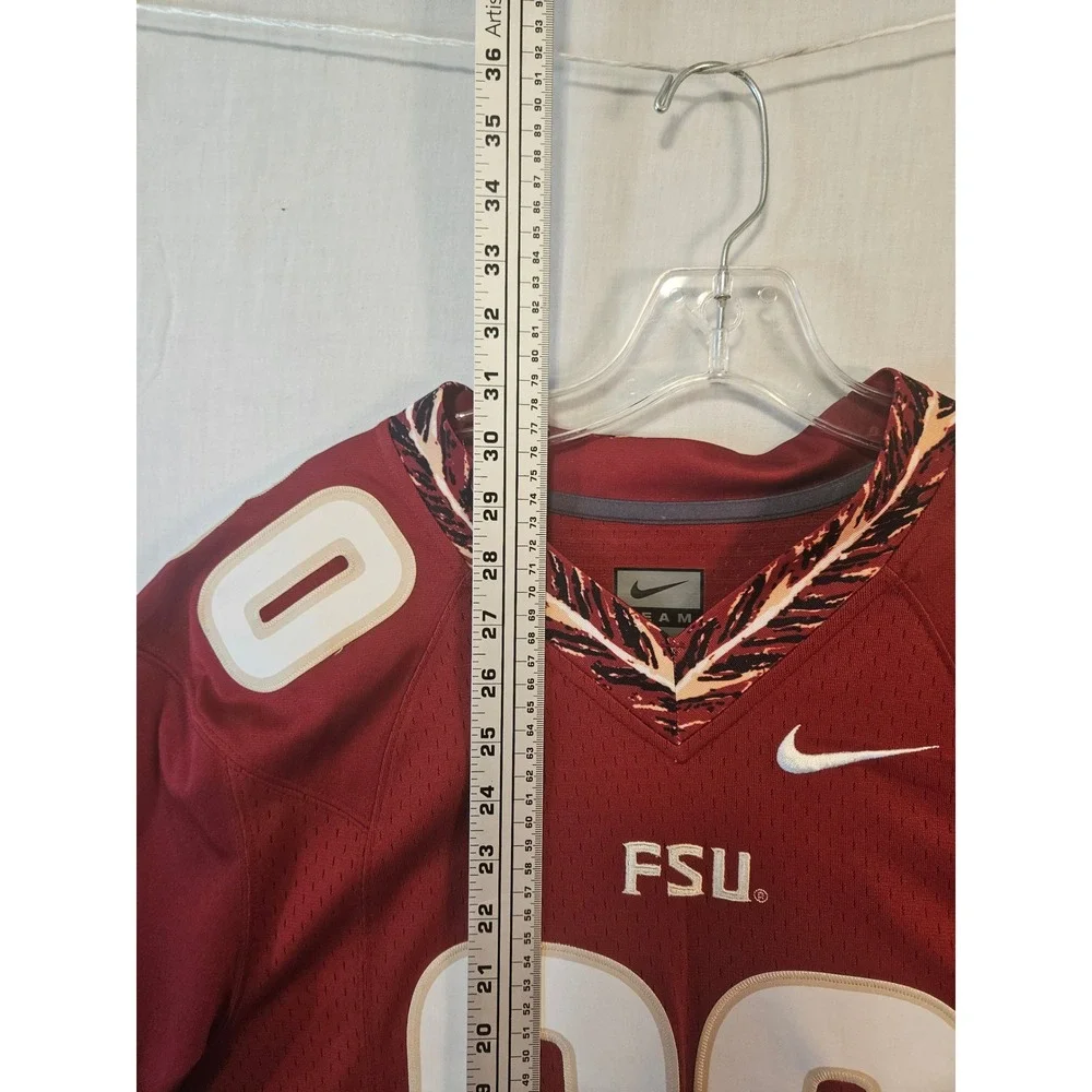 Nike FSU Florida State Seminoles #80 Football Jersey Garnet Red Mens Small